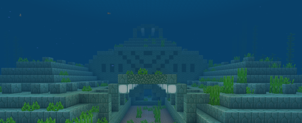 This image depicts the front of an ocean monument.
