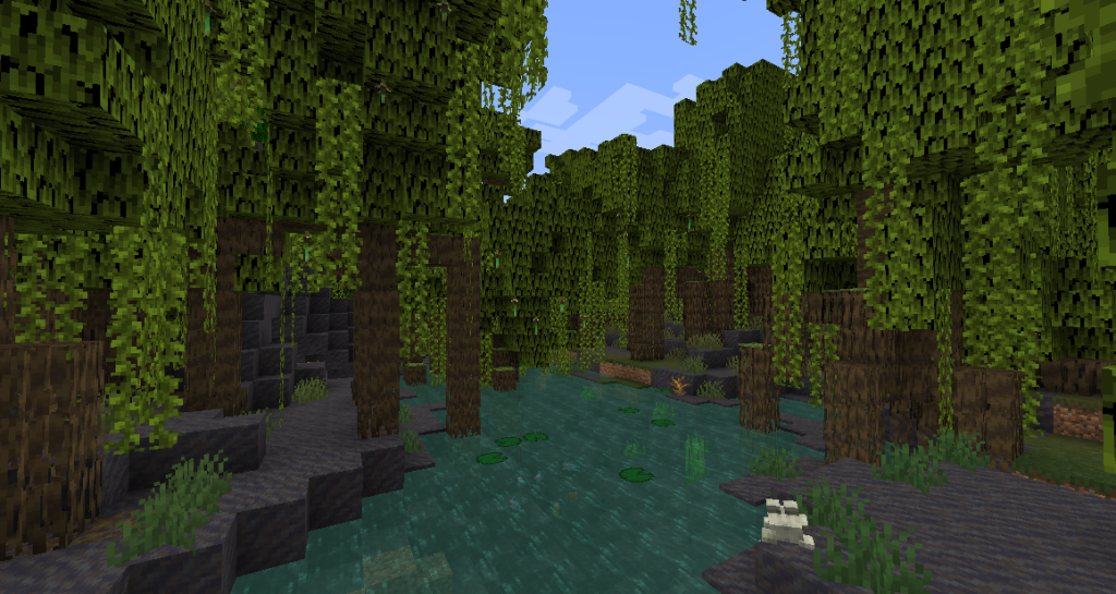 Mangrove trees in a Mangrove Swamp.