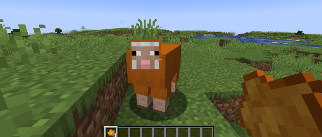 Using orange dye on a sheep will turn it into an orange sheep.