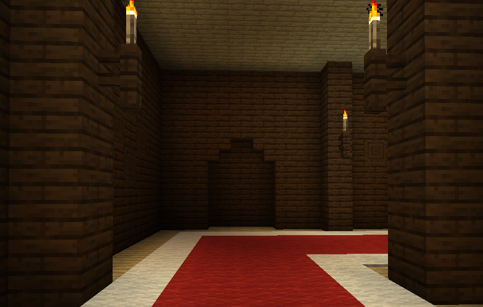 This image shows what a Woodland Mansion wall will look like if there is a secret room behind it.