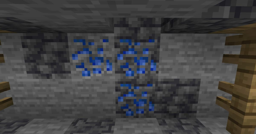 Lapis Lazuli found in a mineshaft.