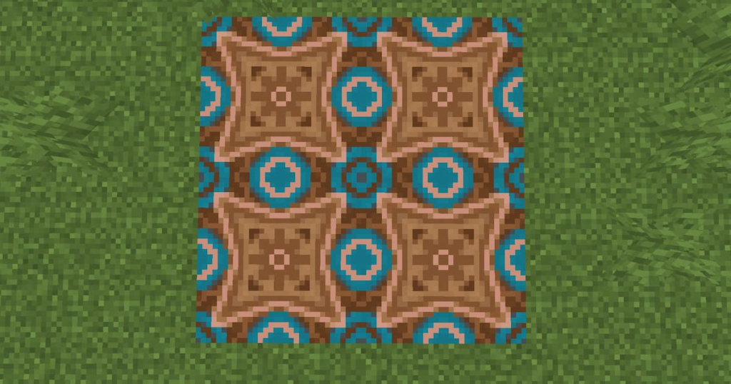 Pattern of brown glazed terracotta.