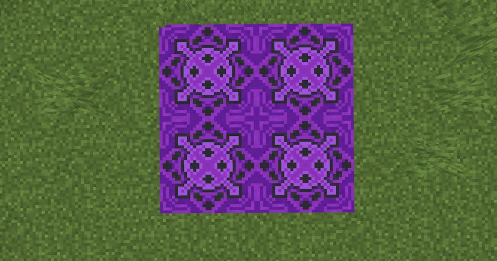 Glazed purple terracotta