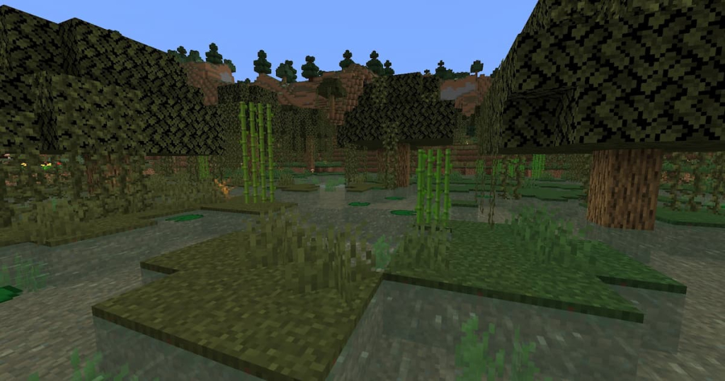 Sugar cane found growing in a Swamp biome.