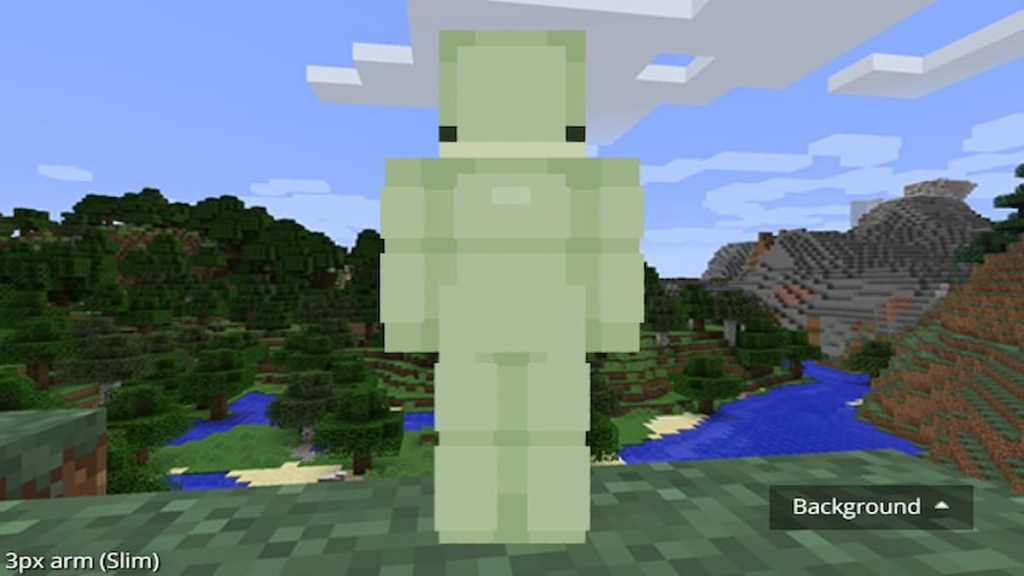 A Minecraft skin that looks like a frog by PiggyLivvy on the Skindex.