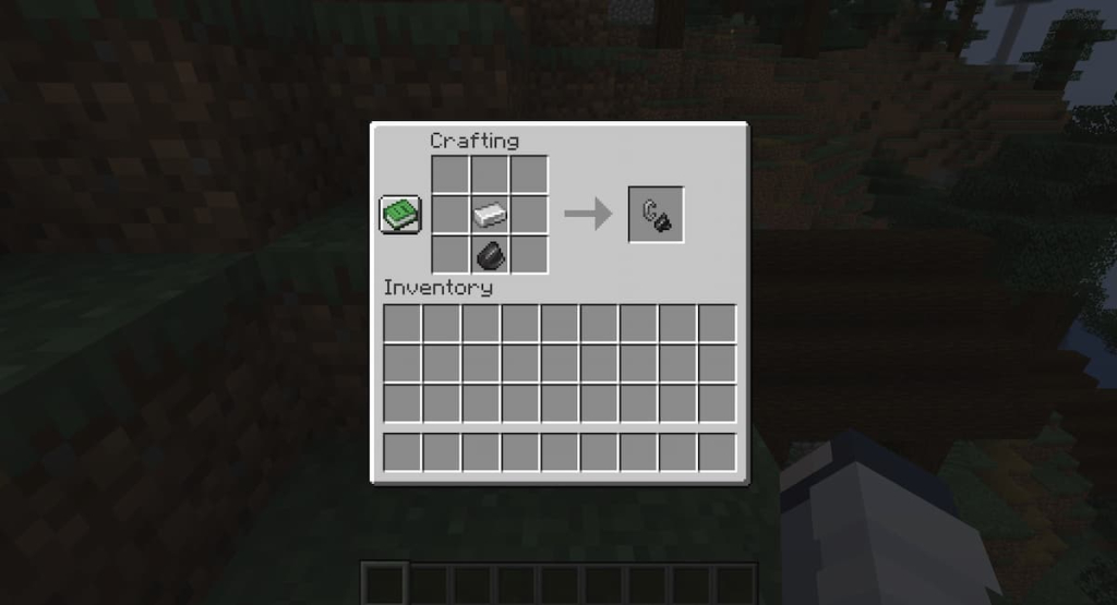 Flint and Steel crafting recipe.