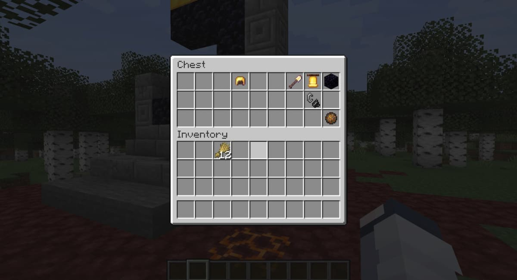 A flint and steel in a Nether Portal chest. 