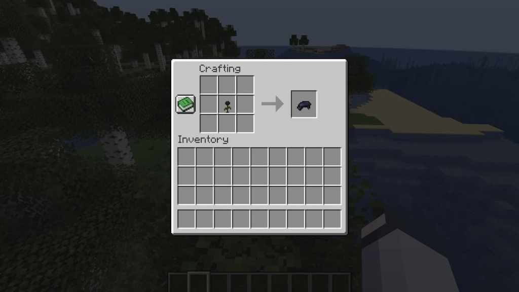 One wither rose being used to craft one black dye.
