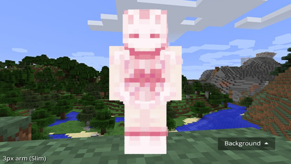 A Minecraft bunny mask girl skin.