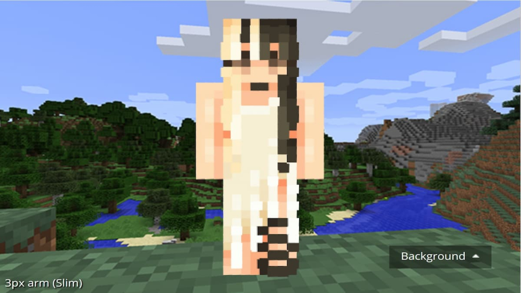 A Goddess Minecraft skin.