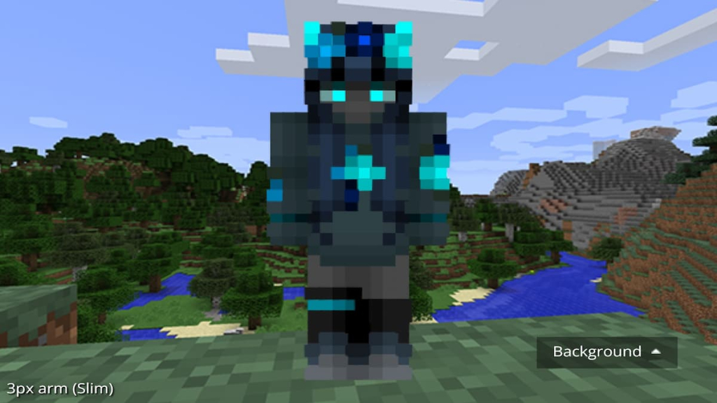 A Minecraft demon girl skin.