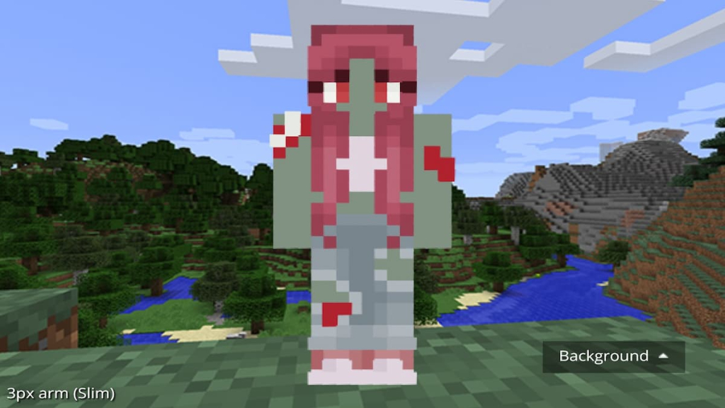 Minecraft zombie girl skin.