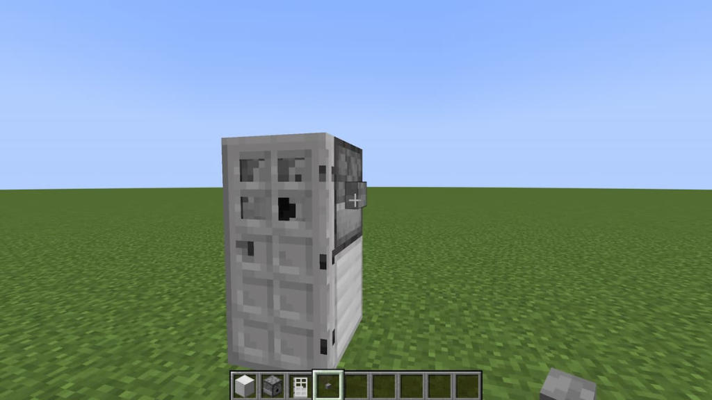 Placing the Stone Button on the side of the Dispenser.